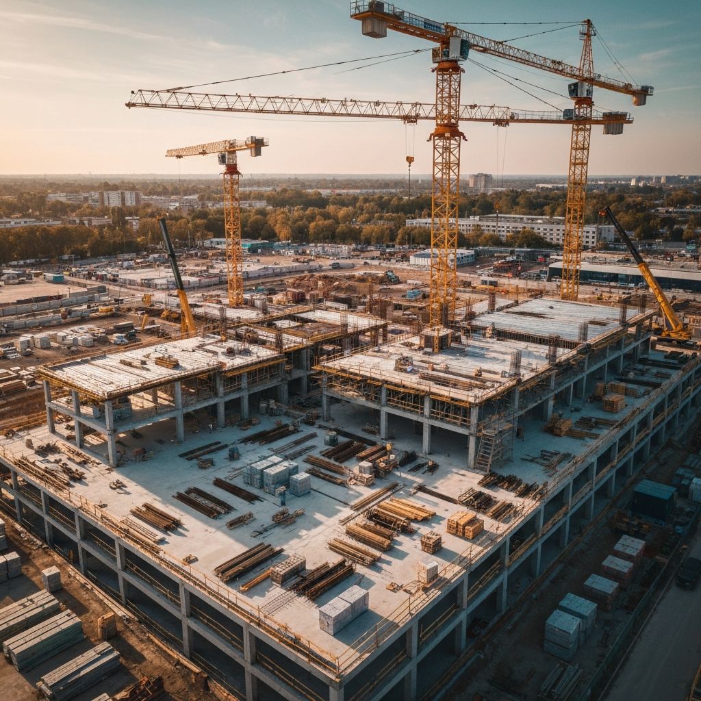 Baustelle Luftaufnahme