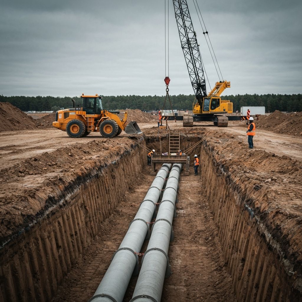 Tiefbau – Erdarbeiten und Infrastruktur